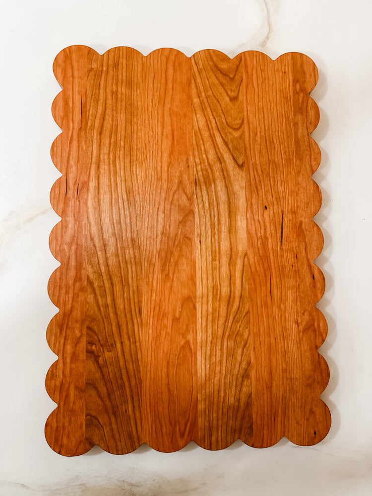 Large Scalloped Cutting Board