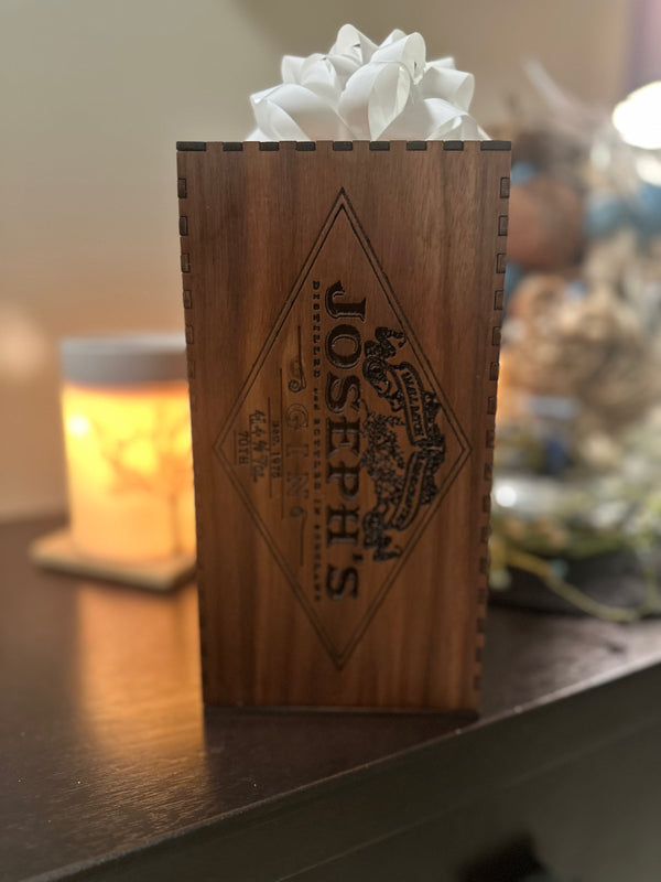 Custom-Made Bottle Caddy with Personalized Laser Engraving