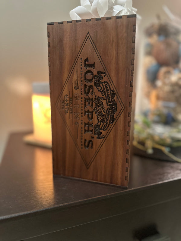 Custom-Made Bottle Caddy with Personalized Laser Engraving
