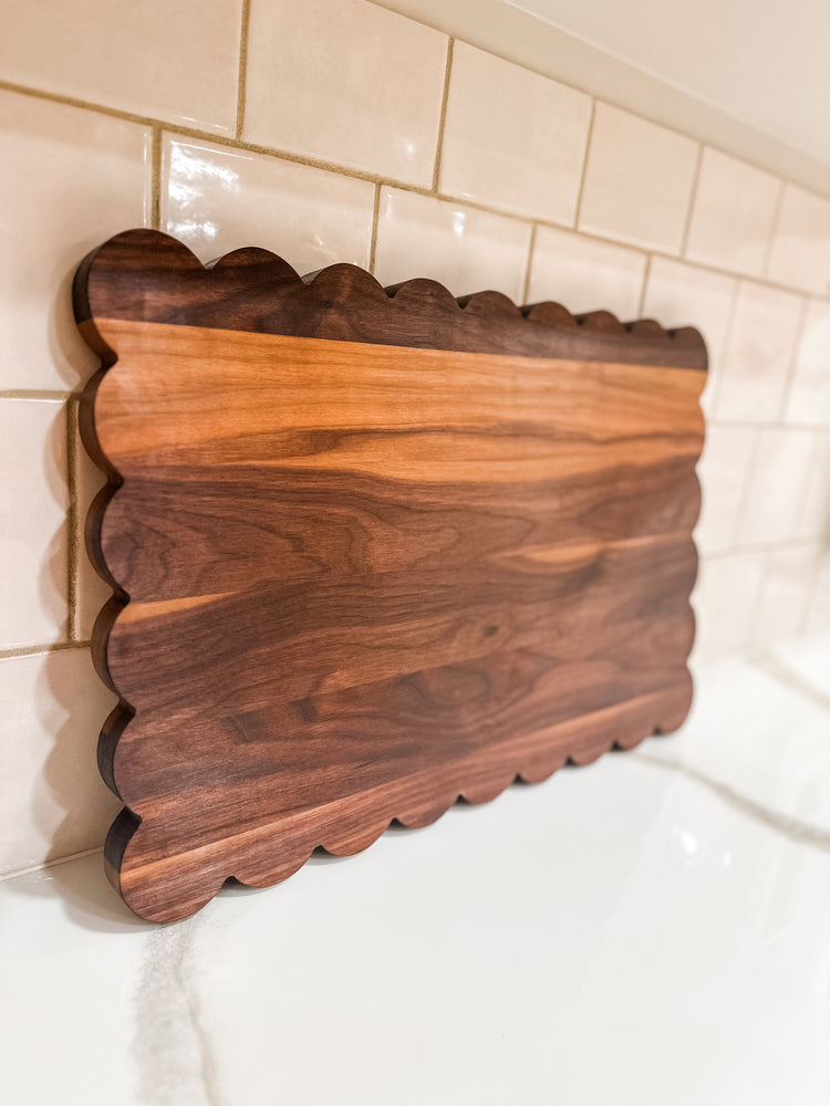 Large Scalloped Cutting Board