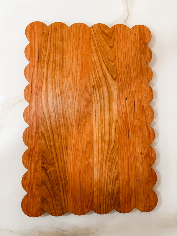 Large Scalloped Cutting Board